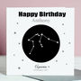 Star Sign Constellation Birthday Card For Her, thumbnail 3 of 3