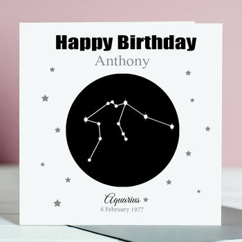 Star Sign Constellation Birthday Card For Her, 3 of 3