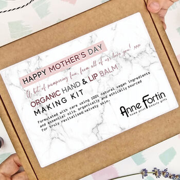 Mother's Day Organic Hand And Lip Balm Kit Letterbox, 9 of 11