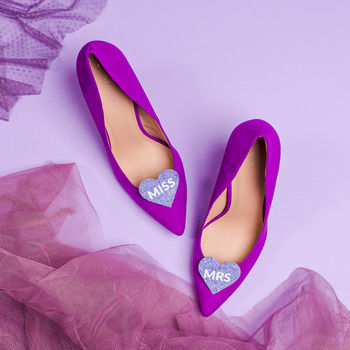 Custom Slogan Glitter Shoe Clips, 5 of 9