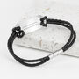 Personalised Men's Infinity Statement Leather Bracelet, thumbnail 5 of 12