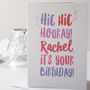 Hic Hic Hooray Personalised Birthday Card, thumbnail 1 of 2