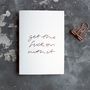 'Get The Fuck On With It' Rose Gold Foil Card, thumbnail 2 of 3