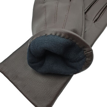 Zoe. Womens Warm Lined Leather Gloves, 9 of 9