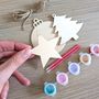Paint Your Own Hanging Christmas Decorations, thumbnail 2 of 4