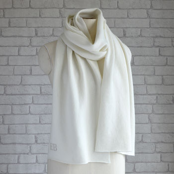 Oversize Pure Cashmere Personalised Scarf, 7 of 7