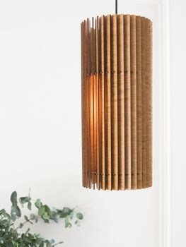 Mid Century Wood Pendant Light, 3 of 7