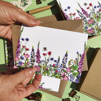 10 X Wildflower Garden Notecards, 6 of 7