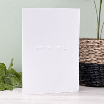 Personalised Braille Thank You Card, 5 of 5