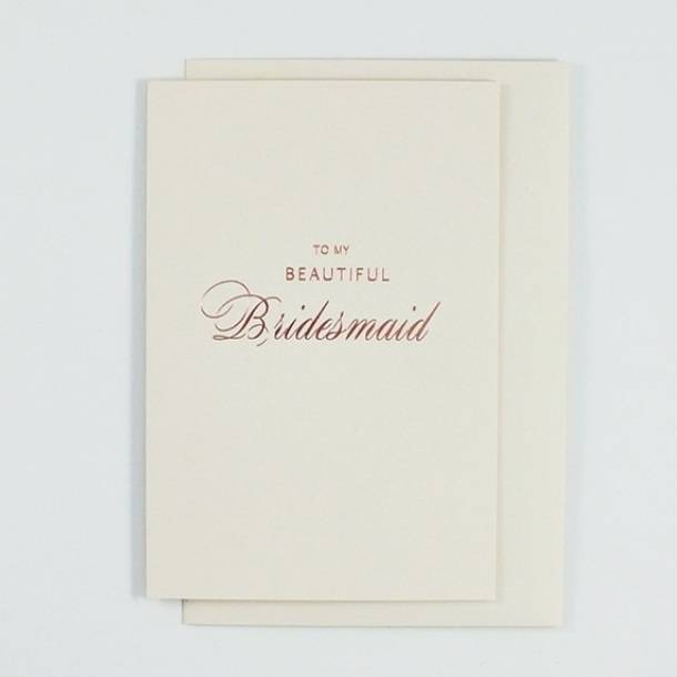 Bridesmaid Greetings Card, 1 of 2