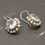 Clear Quartz, Pearl Silver Earrings, thumbnail 11 of 12