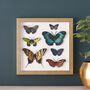 Handpainted Papercut Butterflies 3D Wall Art, thumbnail 2 of 9