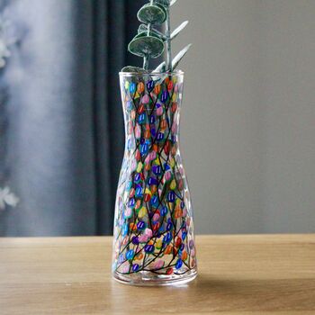 Multicoloured Blossom Hand Painted Bud Vase, 5 of 5