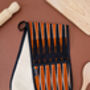 African Print Oven Gloves | Black Orange Doyin Print, thumbnail 1 of 6