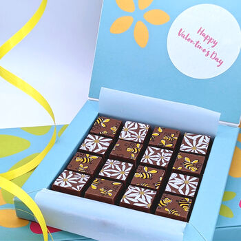 Chocolate Flower Box With Personalised Message, 2 of 5