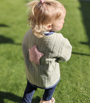 Baby And Child's Quilted Coat With Star Motif, 10 of 10
