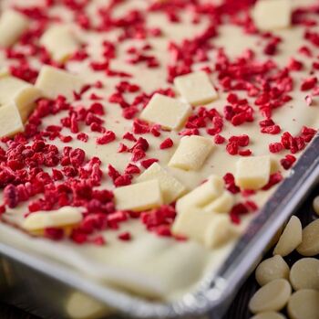 Raspberry And White Chocolate Loaded Brownie, 2 of 4