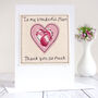 Personalised Thank You Card For Her, Mum, Grandma, thumbnail 1 of 10