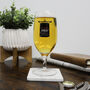 Personalised Tavern Sign Stemmed Beer Glass, thumbnail 1 of 7