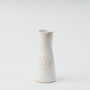 Handmade Stoneware Speckled White Bud Vase For Flowers, thumbnail 1 of 3