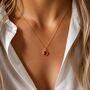 Birthstone Necklace In Sterling Silver, thumbnail 1 of 10