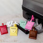 Bright Colours Leather Luggage Tag, thumbnail 3 of 7