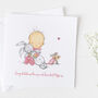 New Baby Card For Girls, Christening Card Girls ..3v3a, thumbnail 2 of 6