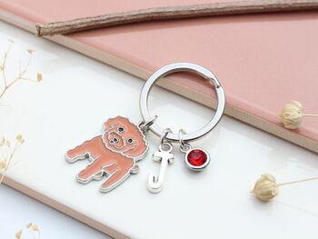 Personalised Cockapoo Keyring Miniature Poodle, Cavapoo, 10 of 12