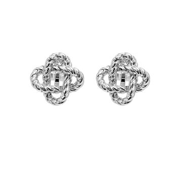 Textured Link Clip On Earrings, 4 of 5