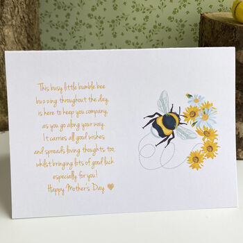 Personalised Mother's Day Bumblebee And Seeds In A Gift Box, 4 of 5