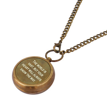 Personalised Compass Necklace Gift, 6 of 12
