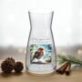 Personalised Winter Robin Memorial Gift Vase, thumbnail 4 of 6