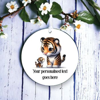 Personalised Tiger Parent And Child Father's Day Gift, 2 of 2