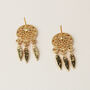 Gold Or Silver Dreamcatcher Dangle Stud Earrings, thumbnail 5 of 6