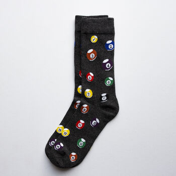 Personalised Mens Pool Ball Socks In A Gift Box, 6 of 9