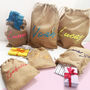 Personalised Jute Party Gift Sack, thumbnail 1 of 6