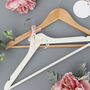 Personalised Clear Wedding Hanger Tag Botanical, thumbnail 2 of 5
