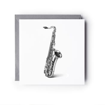 Saxophone – Hand Drawn Music Greeting Card Illustration, 2 of 6