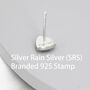 Triangle Opal Stud Earrings In Sterling Silver, thumbnail 7 of 12