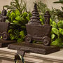 Family Of Four Train Christmas Stocking Hangers, thumbnail 5 of 5