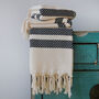 Personalised Handwoven Cotton Throw Blanket, Gift For Her, thumbnail 1 of 10