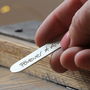 We Love You Daddy Personalised Silver Collar Stiffeners, thumbnail 5 of 8
