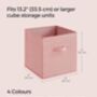 Eight Piece Fabric Storage Cubes Set, thumbnail 2 of 7