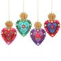 Floral Heart With Crown Tree Decoration, thumbnail 2 of 3