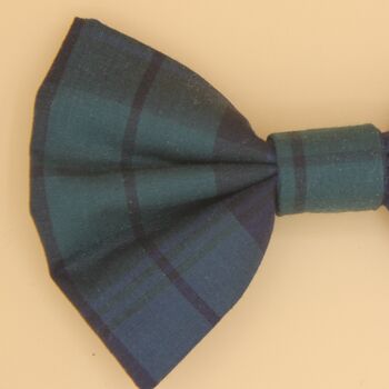 Blue Tartan Dog Bow Tie, 2 of 3