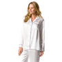 Ladies Ivory Silk Pyjamas, thumbnail 2 of 5