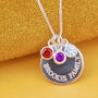 Personalised Family Names Birthstone Necklace, thumbnail 4 of 10