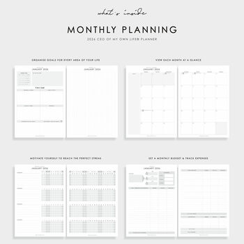 2026 Weekly Life Planner | Burgundy, 4 of 7