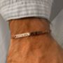 Rose Golden Personalised Chain Bracelet, thumbnail 8 of 9