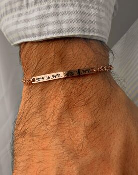 Rose Golden Personalised Chain Bracelet, 8 of 9